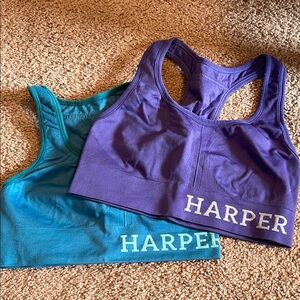 Harper Wilde Move Purple and Teal Sports Bras